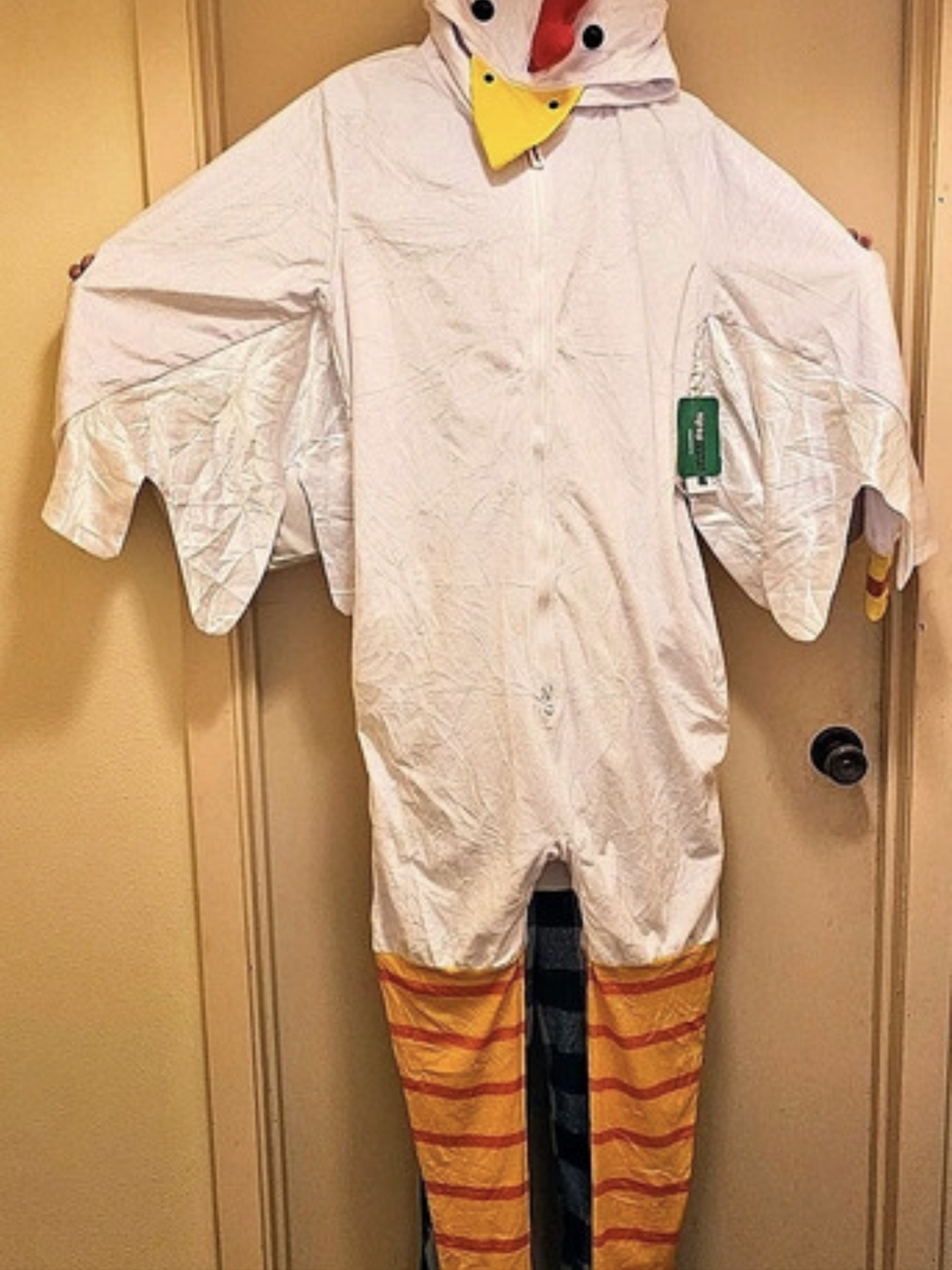 Tipsy Elves Adult Chicken Costume Jumpsuit